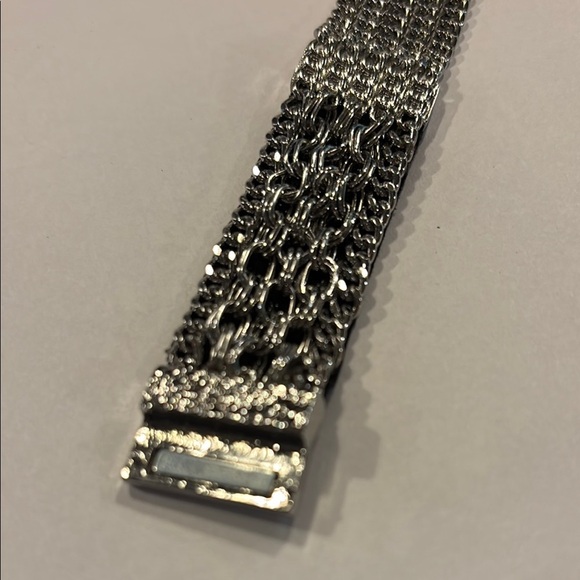 Vera Wang Silver Woven Mesh Bracelet - Picture 3 of 4